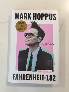 Mark Hoppus Signed Book AUTOGRAPHED Fahrenheit-182 A Memoir Blink 182 #22